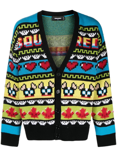 Dsquared2 Ciro Cardigan In Multicolor