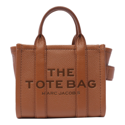 Marc Jacobs The Leather Mini Tote Bag In Brown