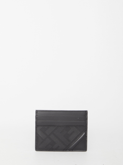 Fendi Shadow Diagonal Cardholder In Black