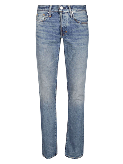 Tom Ford Authentic Slevedge Slim Fit Jeans In New Strong High/low
