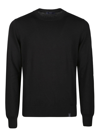 Fay Black Virgin Wool Sweater In Nero
