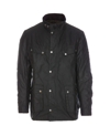 Barbour Duke Wax Jacket In Black