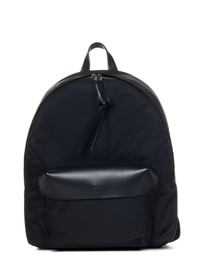 Jil Sander Lid Backpack Bag In Black