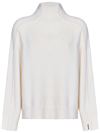 Calvin Klein Mock-neck Wool Jumper In White