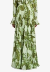 ETRO BERRY PRINT PLEATED MAXI SKIRT