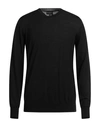 Emporio Armani Man Sweater Black Size L Virgin Wool