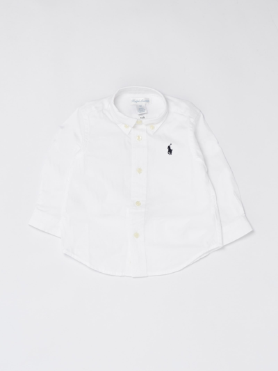 Polo Ralph Lauren Babies'  Slim Fit Cotton Oxford Shirt Toddler Boy Shirt White Size 4 Cotton