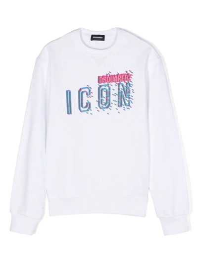 Dsquared2 Kids' Sweatshirt With Print In White