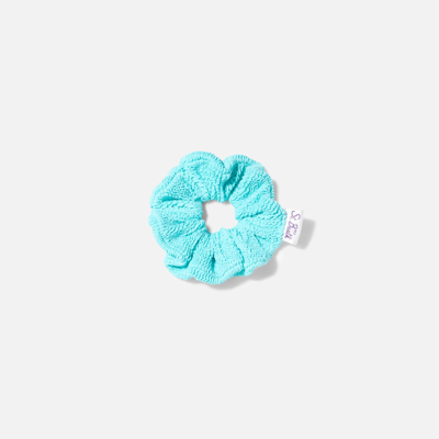 Mc2 Saint Barth Water Green Crinkle Scrunchie