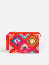 Mc2 Saint Barth Orange Crochet Pochette In Orange