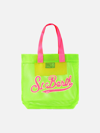 MC2 SAINT BARTH MESH GREEN SHOPPER BAG WITH FRONT TERRY PATCH