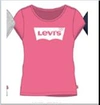 LEVI'S PINK T-SHIRT FOR GIRL WITH LOGO