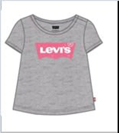 Levi's Grey T-shirt For Baby Girl With Logo