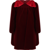 LA STUPENDERIA BURGUNDY DRESS FOR GIRL WITH BOWS