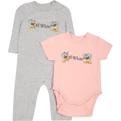 OFF-WHITE MULTICOLOR SET FOR BABY BOY