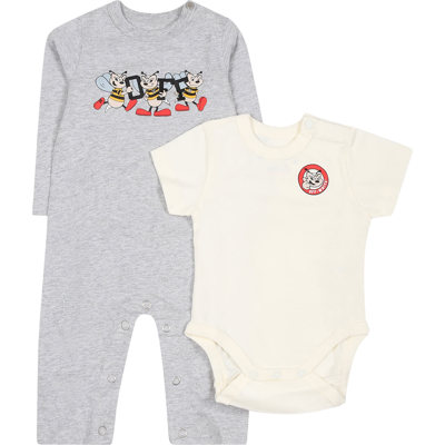 Off-white Multicolor Set For Baby Boy In Multicoloured