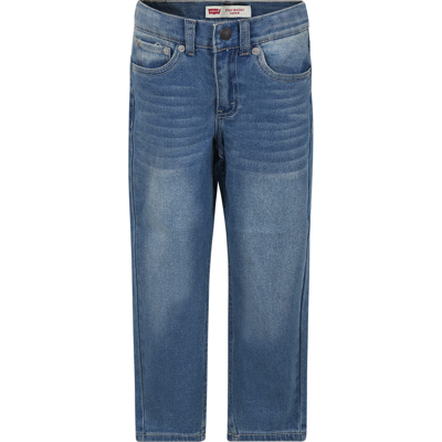 Levi's Kids' Baggy Light Blue Jeans For Boy In Denim