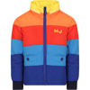 LITTLE MARC JACOBS MULTICOLOR PADDED JACKET FOR BOY