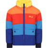 Marc Jacobs Multicolor Padded Jacket For Boy In Multicolor