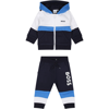 Hugo Boss Multicolor Sports Suit For Newborn In Multicolor