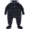 Hugo Boss Padded Blue Down Jacket For Newborn In Blue