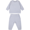GIVENCHY LIGHT BLUE TRACKSUIT FOR BABY BOY WITH LOGO