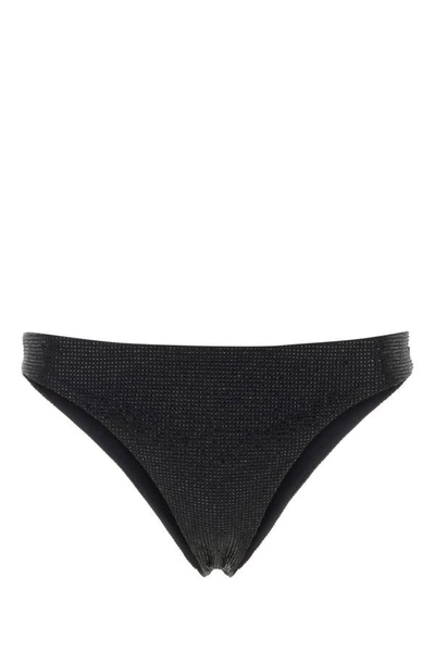 Prada Woman Black Stretch Re-nylon Bikini Bottom