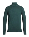 Ferrante Man Turtleneck Deep Jade Size 44 Merino Wool In Green