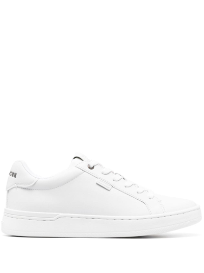 Coach Round-toe Lace-up Trainers In White