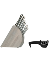Berghoff International Concavo Cuterly 8-piece Set With Sharpener In Silver