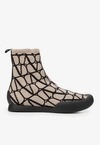 Valentino Cityshore Toile Iconographe Slip-on Sneakers In Beige
