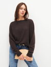 Reformation Cashmere Boyfriend Sweater In Compost
