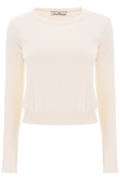 Vivienne Westwood Embroidered Logo Pullover In White