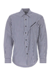 Y/PROJECT Y/PROJECT LOGO EMBROIDERED STRIPED POPLIN SHIRT