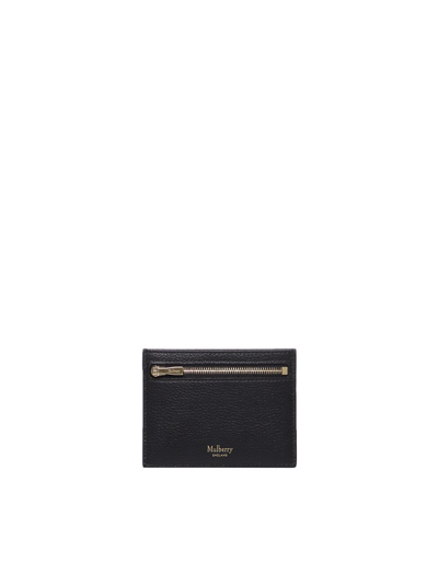 Mulberry Compact Logo Printed Cardholder In Black