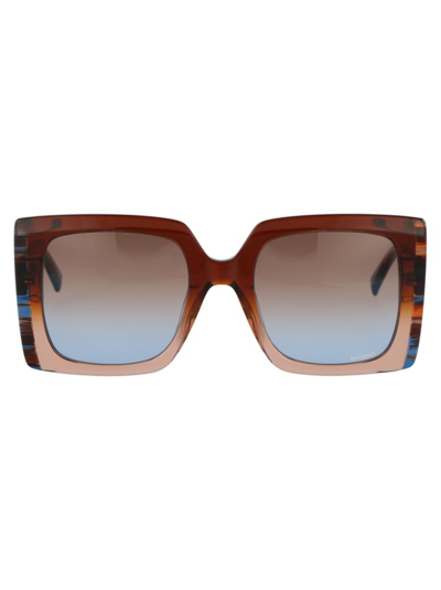Missoni Square Frame Sunglasses In Multi