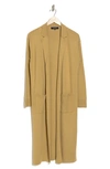 Rachel Rachel Roy Notched Collar Open Front Cardigan In Camel