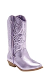 Tucker + Tate Cowboy Boot In Purple Metallic