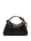 Jw Anderson Chain Leather Crossbody Bag In Black