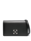 Off-white Arrows-motif Leather Cross-body Bag In Schwarz
