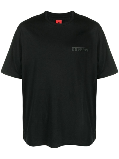 FERRARI LOGO-PRINT CREW-NECK T-SHIRT