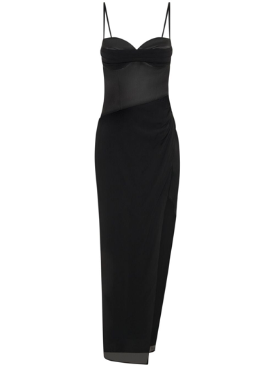 Nicholas Solara Bustier Gown In Black