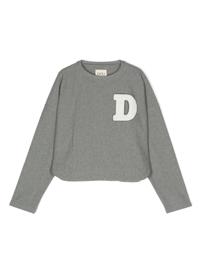Douuod Kids' Crew Neck Sweatshirt In Grey