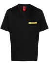 Ferrari Logo-patch Cotton T-shirt In Black