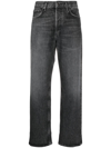 Agolde Low Slung Baggy Jeans In Schwarz