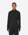 On Climate Knit Quarter Zip Running Top In Black
