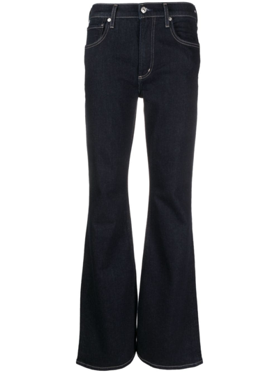Citizens Of Humanity Mid-rise Flared Jeans In Blue