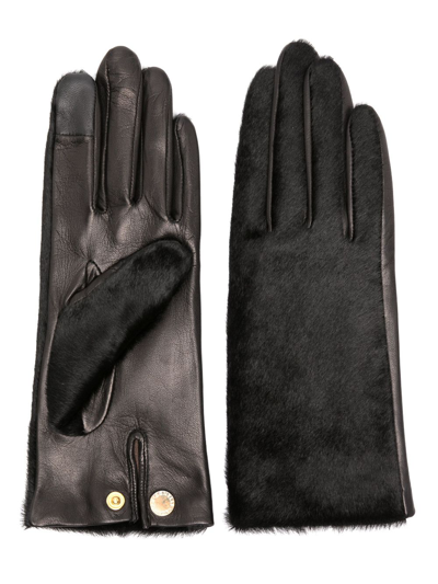 Agnelle Black Susan Leather Gloves
