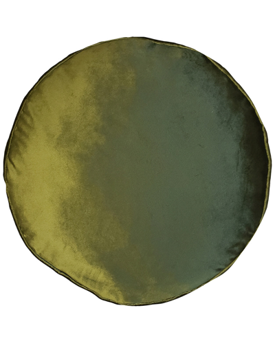 Edie Home Panne Velvet Round Decorative Pillow In Multi