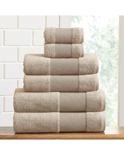 Modern Threads Air Cloud 6-piece Towel Set In Beige